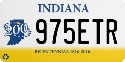IN license plate 975ETR