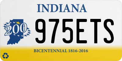 IN license plate 975ETS