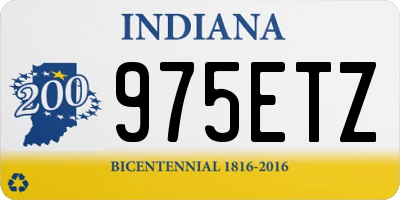 IN license plate 975ETZ