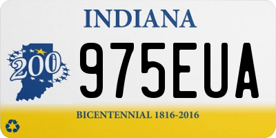 IN license plate 975EUA
