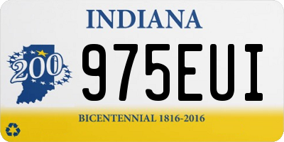 IN license plate 975EUI