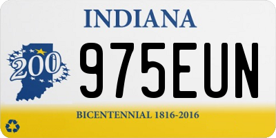 IN license plate 975EUN