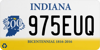 IN license plate 975EUQ