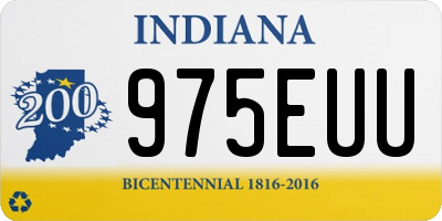 IN license plate 975EUU