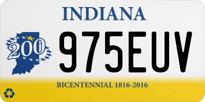 IN license plate 975EUV