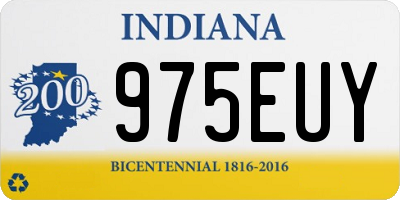 IN license plate 975EUY