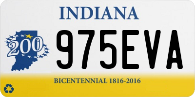 IN license plate 975EVA