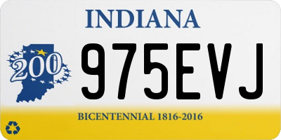 IN license plate 975EVJ