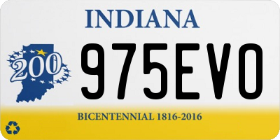 IN license plate 975EVO