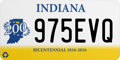 IN license plate 975EVQ