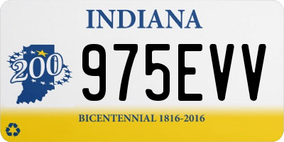 IN license plate 975EVV