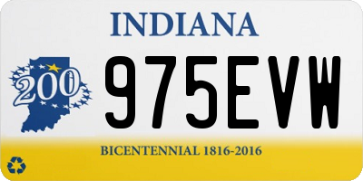 IN license plate 975EVW