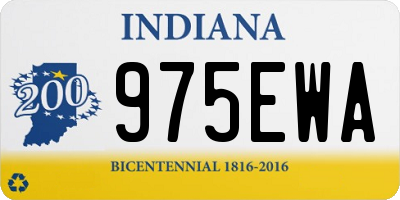 IN license plate 975EWA