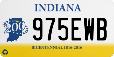 IN license plate 975EWB