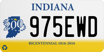 IN license plate 975EWD
