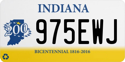 IN license plate 975EWJ