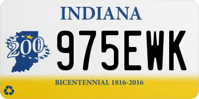 IN license plate 975EWK