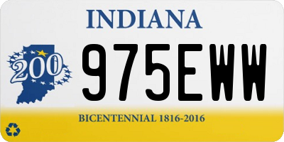 IN license plate 975EWW