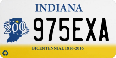 IN license plate 975EXA