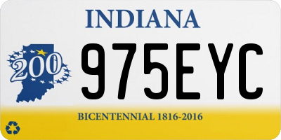 IN license plate 975EYC