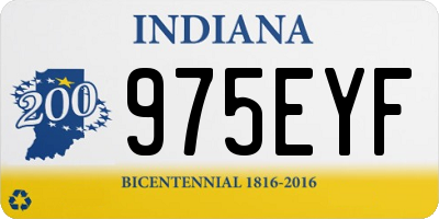 IN license plate 975EYF
