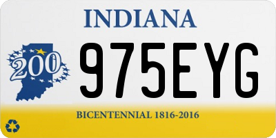 IN license plate 975EYG