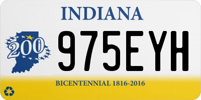 IN license plate 975EYH