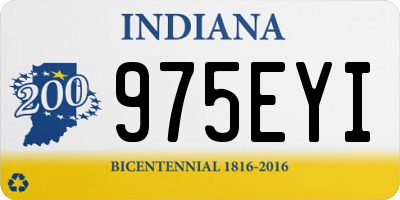 IN license plate 975EYI