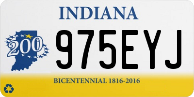 IN license plate 975EYJ
