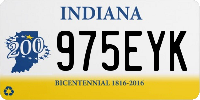 IN license plate 975EYK
