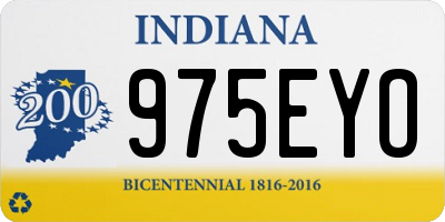 IN license plate 975EYO