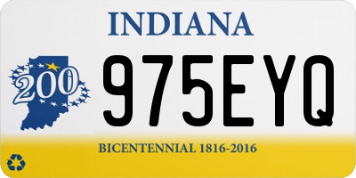 IN license plate 975EYQ