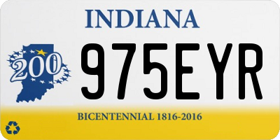 IN license plate 975EYR