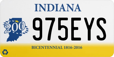 IN license plate 975EYS
