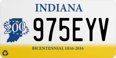 IN license plate 975EYV