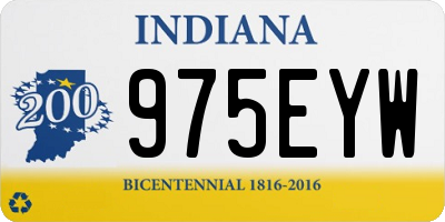 IN license plate 975EYW