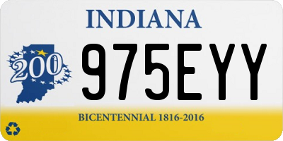 IN license plate 975EYY