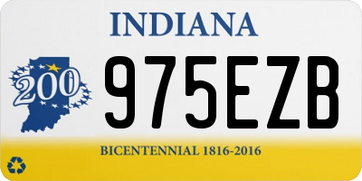 IN license plate 975EZB