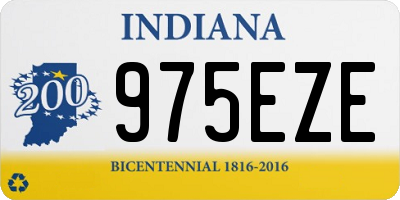 IN license plate 975EZE