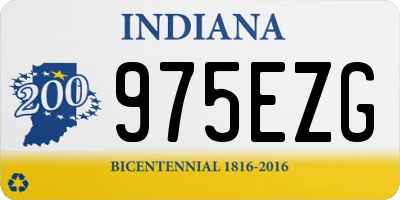 IN license plate 975EZG
