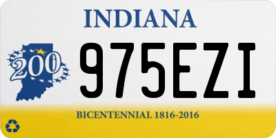 IN license plate 975EZI