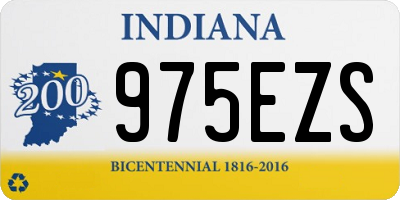 IN license plate 975EZS