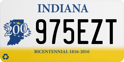 IN license plate 975EZT