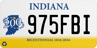 IN license plate 975FBI
