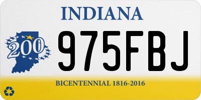 IN license plate 975FBJ