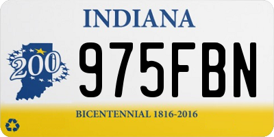 IN license plate 975FBN