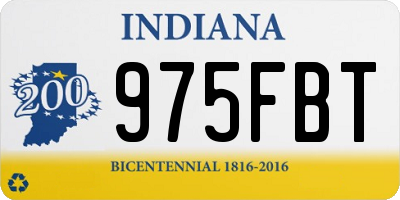 IN license plate 975FBT