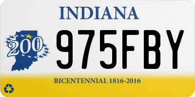 IN license plate 975FBY