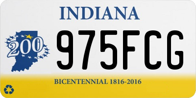 IN license plate 975FCG