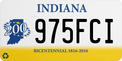 IN license plate 975FCI